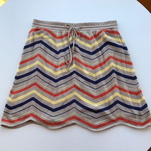Nick & Mo skirt chevron A line scalloped hem